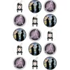 Oblea familia Addams 5 cm (15) - María Lunarillos