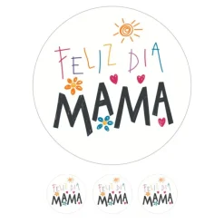 Oblea Feliz día Mamá 20 cm - María Lunarillos