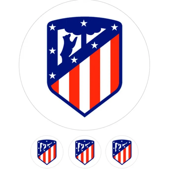 Oblea fútbol Escudo Atlético de Madrid 20 cm - María Lunarillos