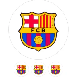 Oblea fútbol Escudo Barcelona 20 cm - María Lunarillos