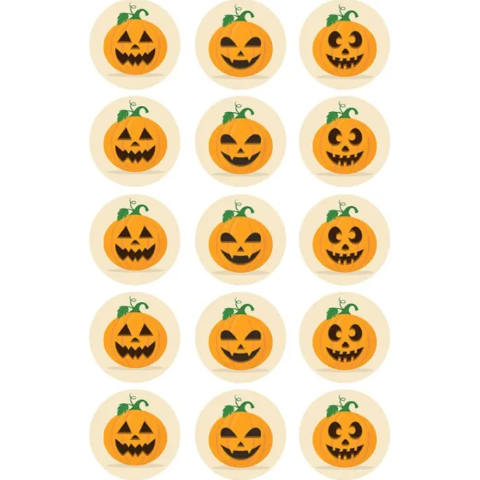 Oblea Halloween Calabazas nº 45 - María Lunarillos