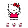 Oblea Hello Kitty 4 - 20 cm - María Lunarillos