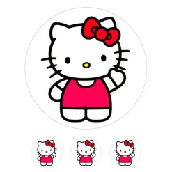 Oblea Hello Kitty 4 - 20 cm - María Lunarillos