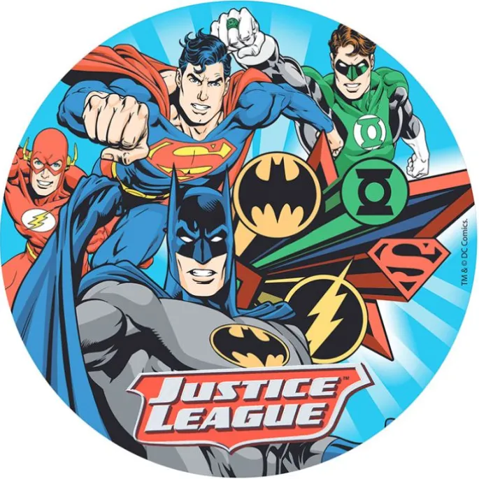 Oblea Justice League Liga de la justicia - Sin gluten - Dekora