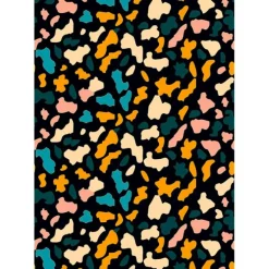 Oblea Leopardo de colores A4 - María Lunarillos