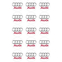 Oblea Logotipo Audi 5 cm (15) - María Lunarillos