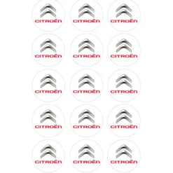 Oblea Logotipo Citroen 5 cm (15) - María Lunarillos