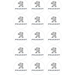 Oblea Logotipo Peugeot 5 cm (15) - María Lunarillos