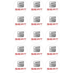 Oblea Logotipo Seat 5 cm (15) - María Lunarillos