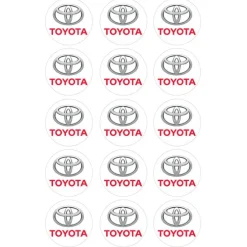 Oblea Logotipo Toyota 5 cm (15) - María Lunarillos