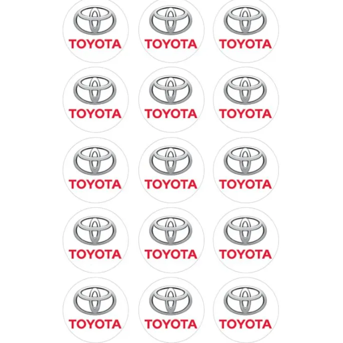 Oblea Logotipo Toyota 5 cm (15) - María Lunarillos