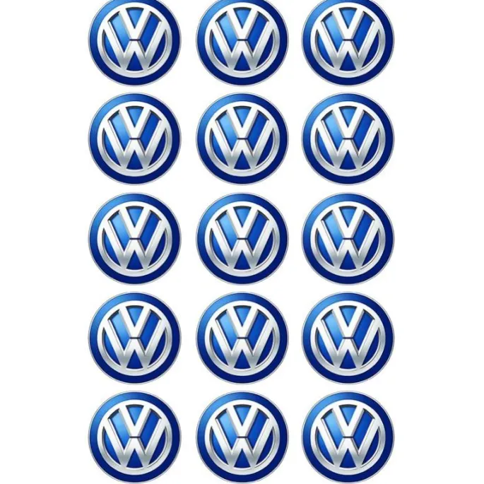 Oblea Logotipo Volkswagen 5 cm (15) - María Lunarillos