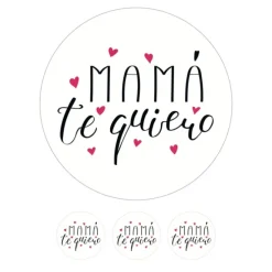 Oblea Mamá Te Quiero 20 cm - María Lunarillos