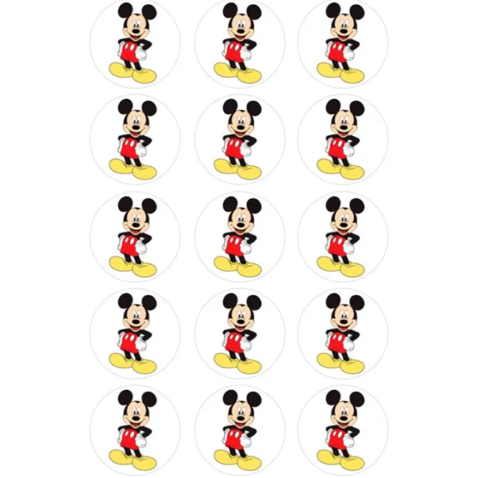 Oblea Mickey Mouse 5 cm (15) - María Lunarillos