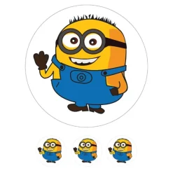 Oblea Minion 20 cm - María Lunarillos