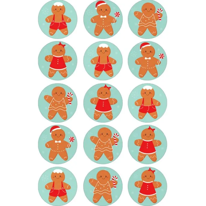 Oblea Muñecos de jengibre 2 - 5 cm (15) - María Lunarillos