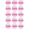 Oblea palabra Barbie 5 cm (15) - María Lunarillos