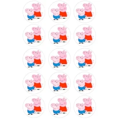 Oblea Peppa Pig - 5 cm (15) - María Lunarillos