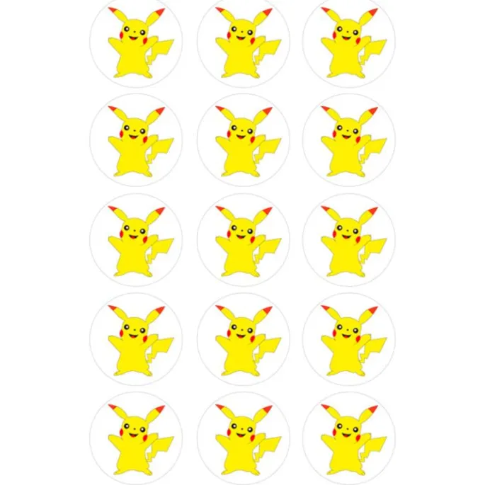 Oblea Pokémon Pikachu 5 cm (15) - María Lunarillos