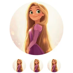 Oblea Rapunzel - 20 cm - María Lunarillos