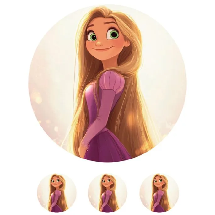 Oblea Rapunzel - 20 cm - María Lunarillos