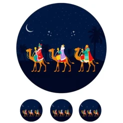 Oblea Reyes Magos 2 - 20 cm - María Lunarillos