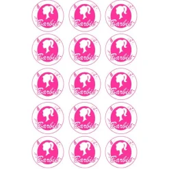 Oblea silueta Barbie 5 cm (15) - María Lunarillos