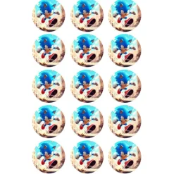 Oblea Sonic 1 - 5 cm (15) - María Lunarillos