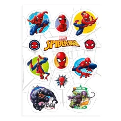 Obleas Spiderman para galletas y cupcakes (12) - Sin gluten - Dekora