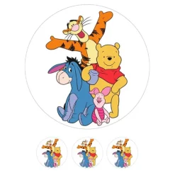 Oblea Winnie the Pooh y personajes 20 cm - María Lunarillos