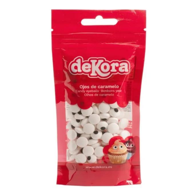 Ojos de azúcar pequeños 56 g - Sin gluten - Dekora