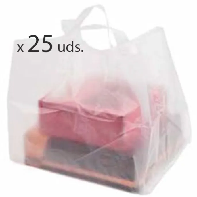 Pack 25 Bolsas para cajas de tartas/cupcakes 35 x 30 cm