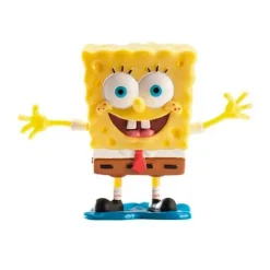 Pack de fiesta: 8 platos, 8 vasos, 40 servilletas, 6 globos, 6 gorritos y 1 figurita - Bob Esponja