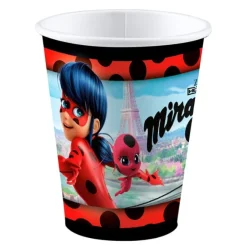 Pack de fiesta: 20 servilletas, 8 platos, 8 vasos y 6 globos - Ladybug