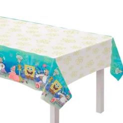 Pack de fiesta: 40 servilletas, 24 vasos, 18 gorritos y 1 mantel - Bob Esponja