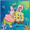 Pack de fiesta: 40 servilletas, 8 vasos, 6 globos y 6 gorritos - Bob Esponja