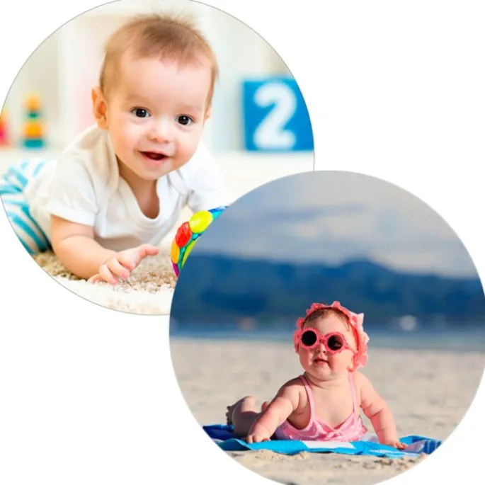 Pack de 2 papeles comestibles Burn Away - Círculo de 20 cm - Impresión personalizada