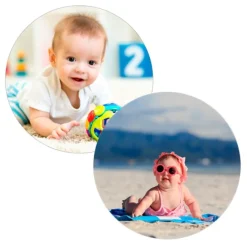 Pack de 2 papeles comestibles Burn Away - Círculo de 18 cm - Impresión personalizada