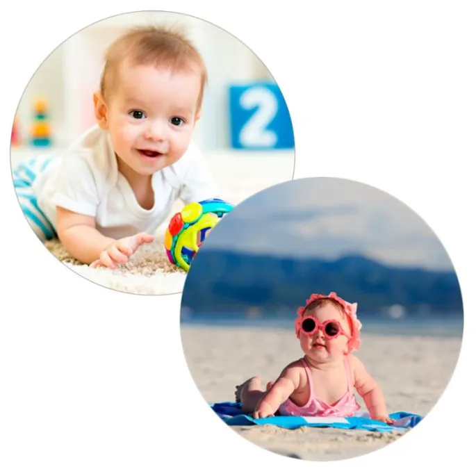 Pack de 2 papeles comestibles Burn Away - Círculo de 18 cm - Impresión personalizada