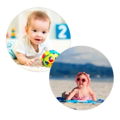 Pack de 2 papeles comestibles Burn Away - Círculo de 15 cm - Impresión personalizada