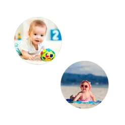 Pack de 2 papeles comestibles Burn Away - Círculo de 10 cm - Impresión personalizada