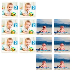 Pack de 2 papeles comestibles Burn Away - Cuadrados de 8 cm - Impresión personalizada