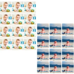 Pack de 2 papeles comestibles Burn Away - Cuadrados de 6 cm - Impresión personalizada