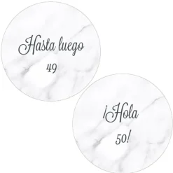 Pack papeles comestibles burn Hasta luego Hola Edad 19 cm - María Lunarillos