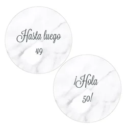Pack papeles comestibles burn Hasta luego Hola Edad 17 cm - María Lunarillos