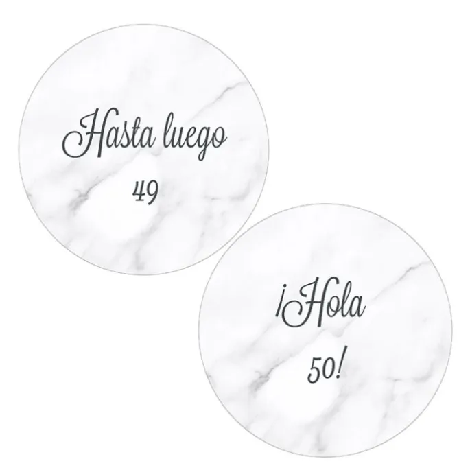 Pack papeles comestibles burn Hasta luego Hola Edad 17 cm - María Lunarillos