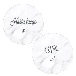 Pack papeles comestibles burn Hasta luego Hola Edad 17 cm - María Lunarillos