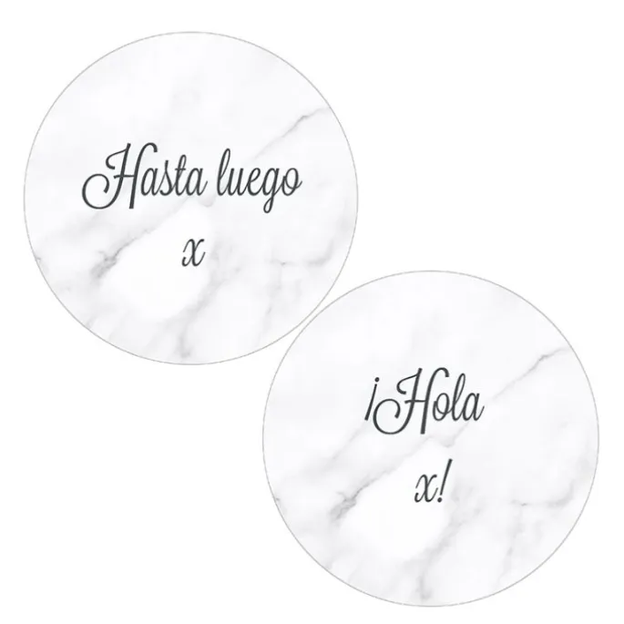 Pack papeles comestibles burn Hasta luego Hola Edad 17 cm - María Lunarillos
