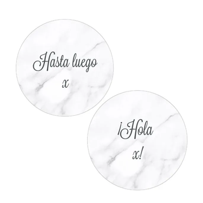Pack papeles comestibles burn Hasta luego Hola Edad 14 cm - María Lunarillos