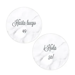 Pack papeles comestibles burn Hasta luego Hola Edad 14 cm - María Lunarillos